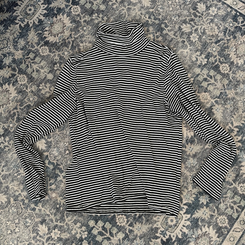 J Crew Tissue Turtleneck Long Sleeve Tee